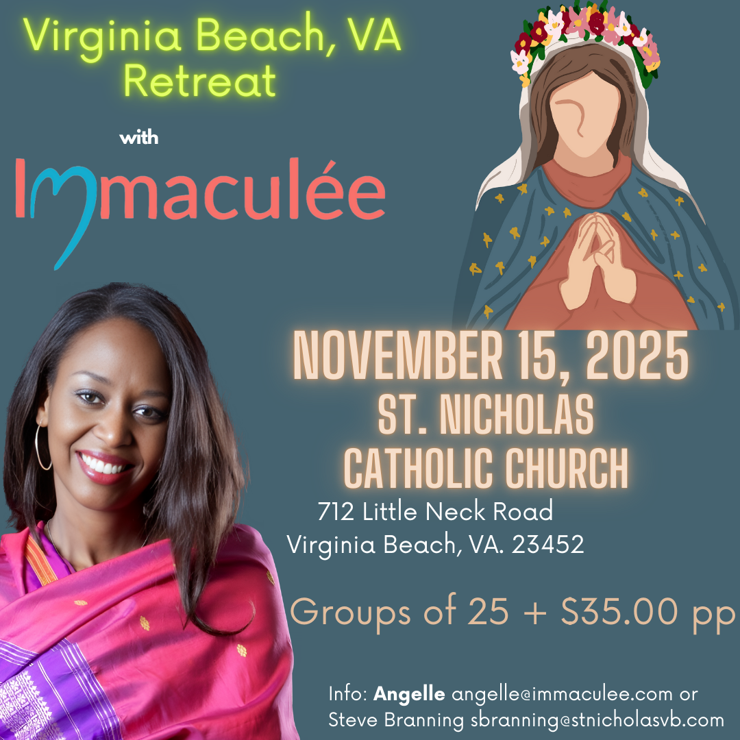 Virginia Beach, VA Retreat November 15, 2025 with Immaculee