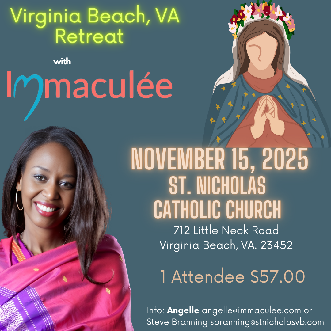 Virginia Beach, VA Retreat November 15, 2025 with Immaculee
