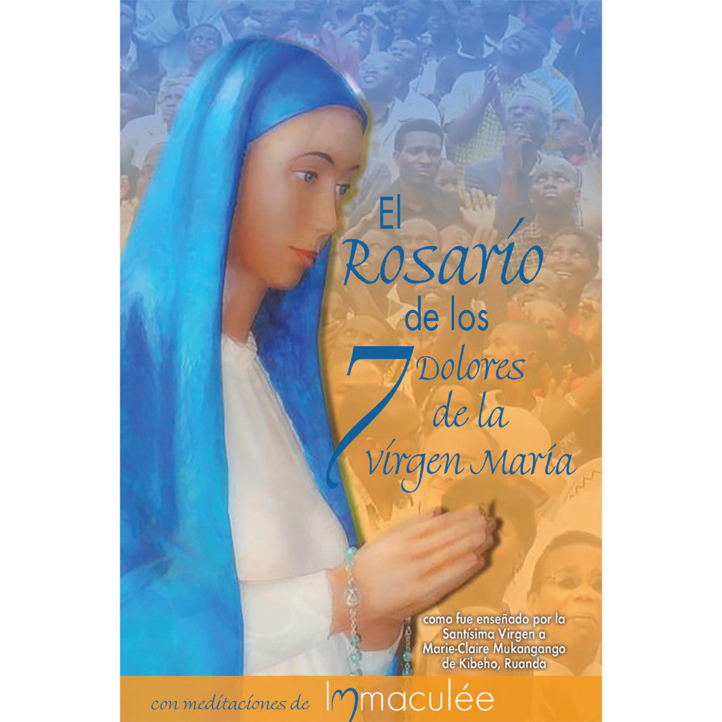 På spansk El Rosario de los 7 Dolores (Seven Sorrows Rosenkrans) Hæfte med Immaculee