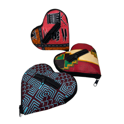 Rwandan Heart Pouch Tote Bag