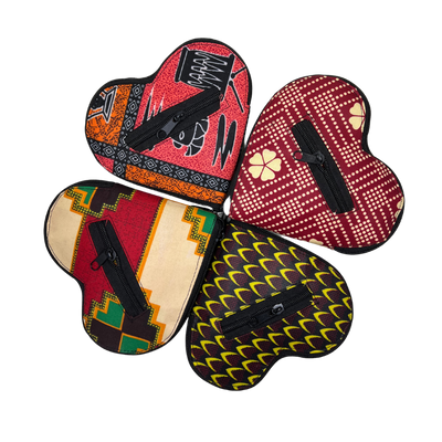 Rwandan Heart Pouch Tote Bag