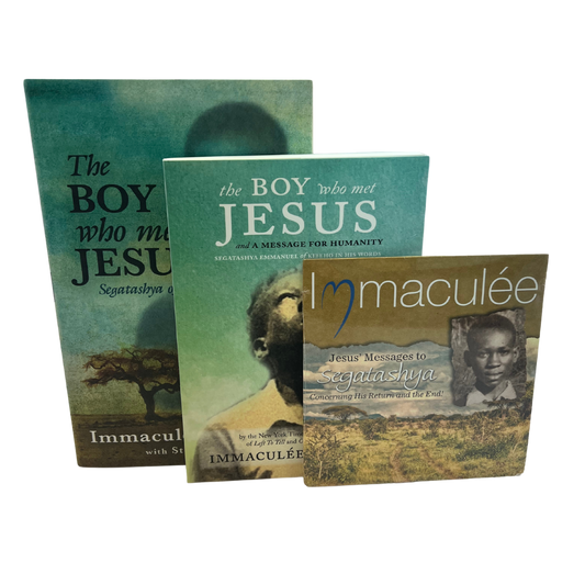 The Boy Who Met Jesus - Segatasha Bundle with Messages Booklet & CD - signed by Immaculee