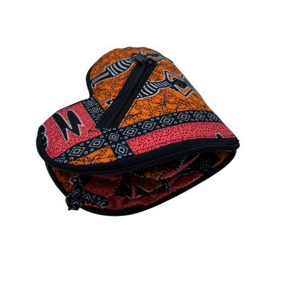 Rwandan Heart Pouch Tote Bag