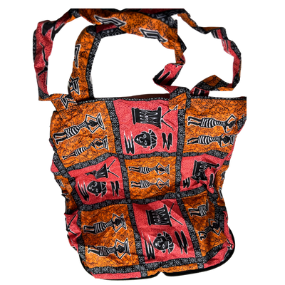 Rwandan Heart Pouch Tote Bag