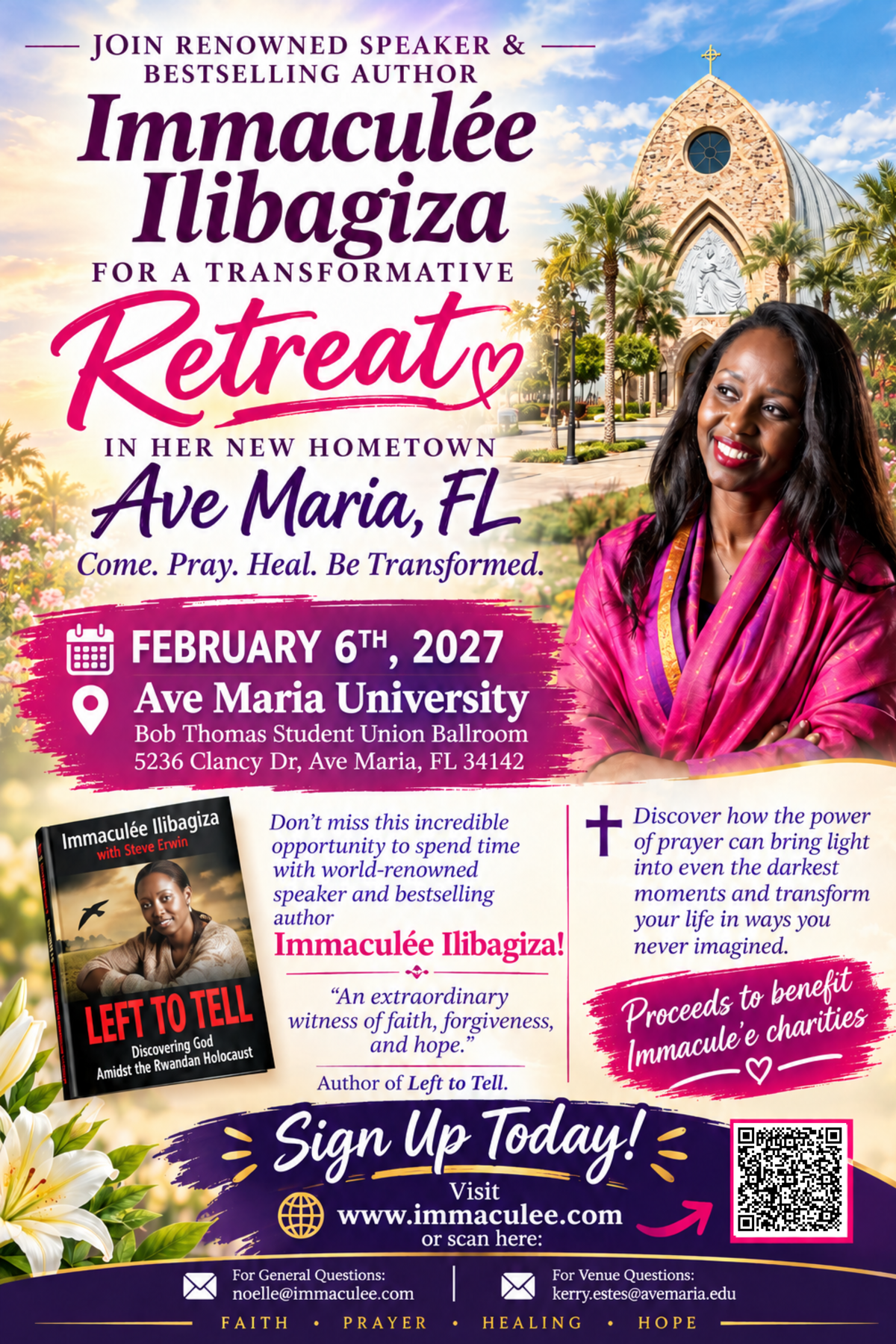 Ave Maria University, Ave Maria, FL- One-Day Retreat February 6, 2027