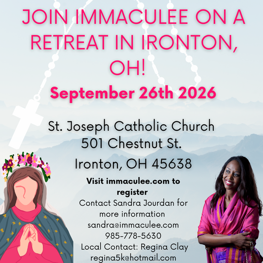 Ironton, OH Retreat September 26, 2026 with Immaculee