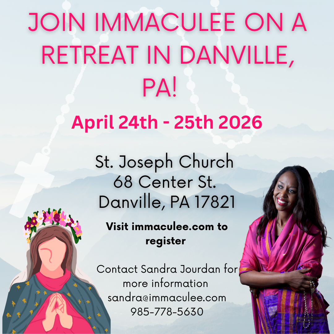 Danville, PA April 24-25, 2026 with Immaculee