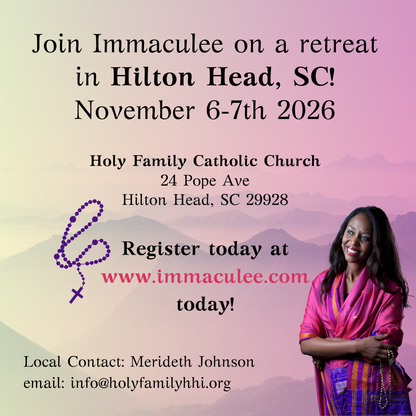 Hilton Head SC November 6 - 7, 2026 with Immaculee
