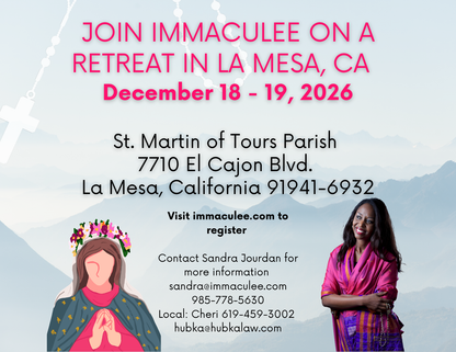 La Mesa, CA December 18 -19, 2026 with Immaculee
