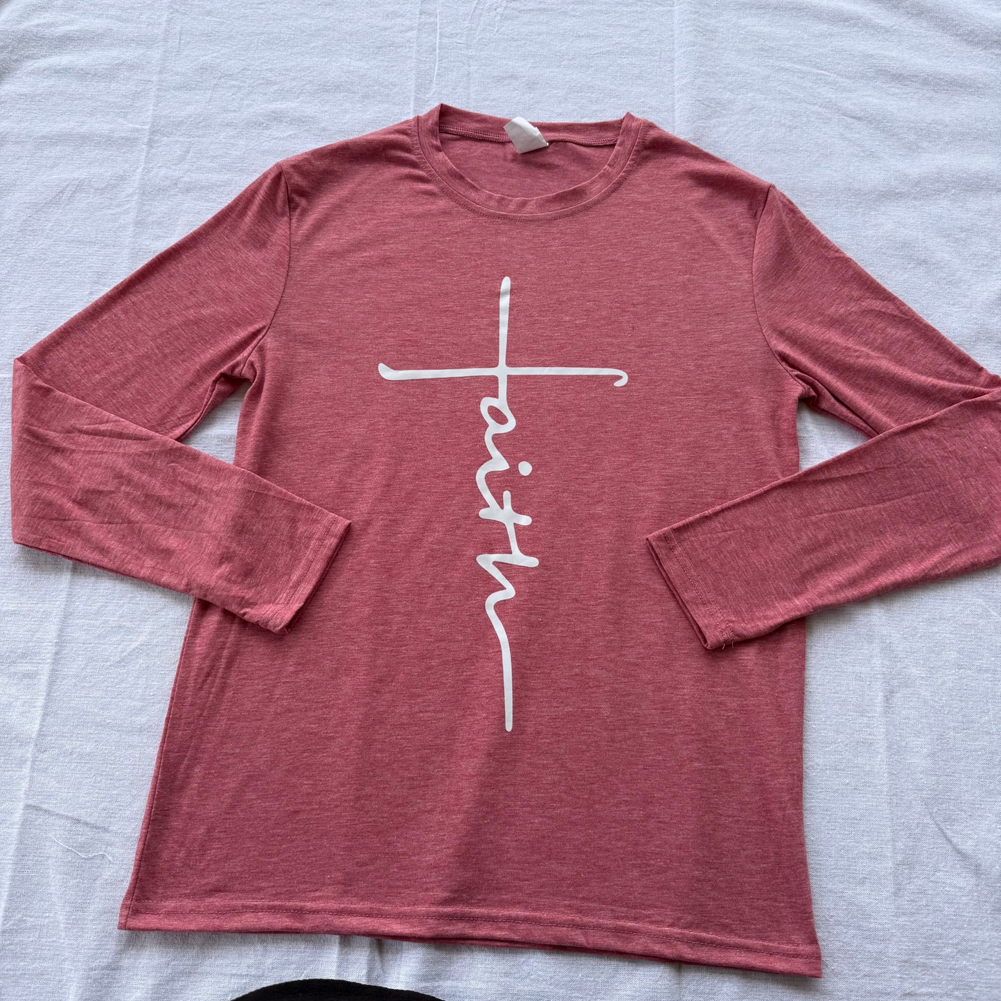 'Faith' Cross Long Sleeved Shirt