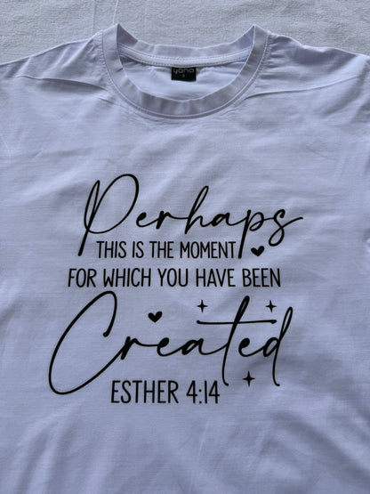 "Perhaps this is the moment for which you have been created" T-Shirt