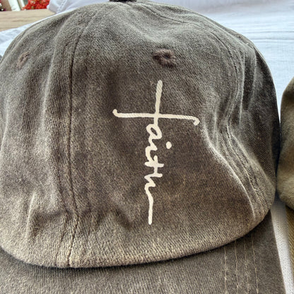 'Faith' Cross Baseball Hat