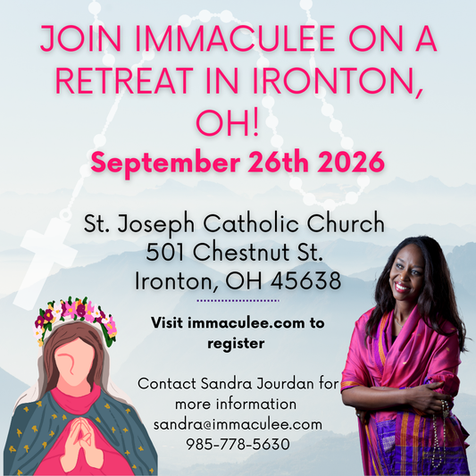 Ironton, OH Retreat September 26, 2026 with Immaculee