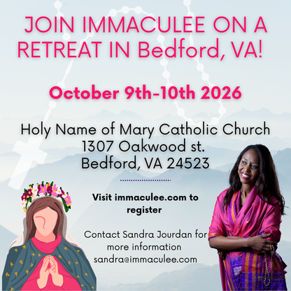 Bedford VA October 9 - 10, 2026 with Immaculee