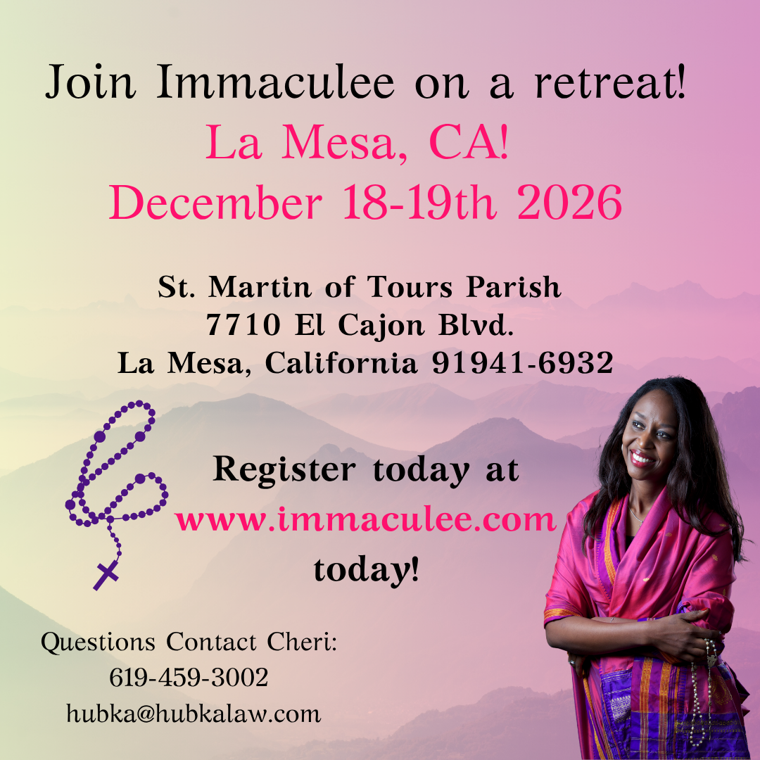 La Mesa, CA December 18 -19, 2026 with Immaculee