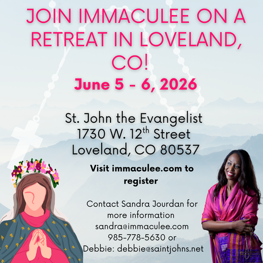 Loveland, CO  June 5-6, 2026 with Immaculee