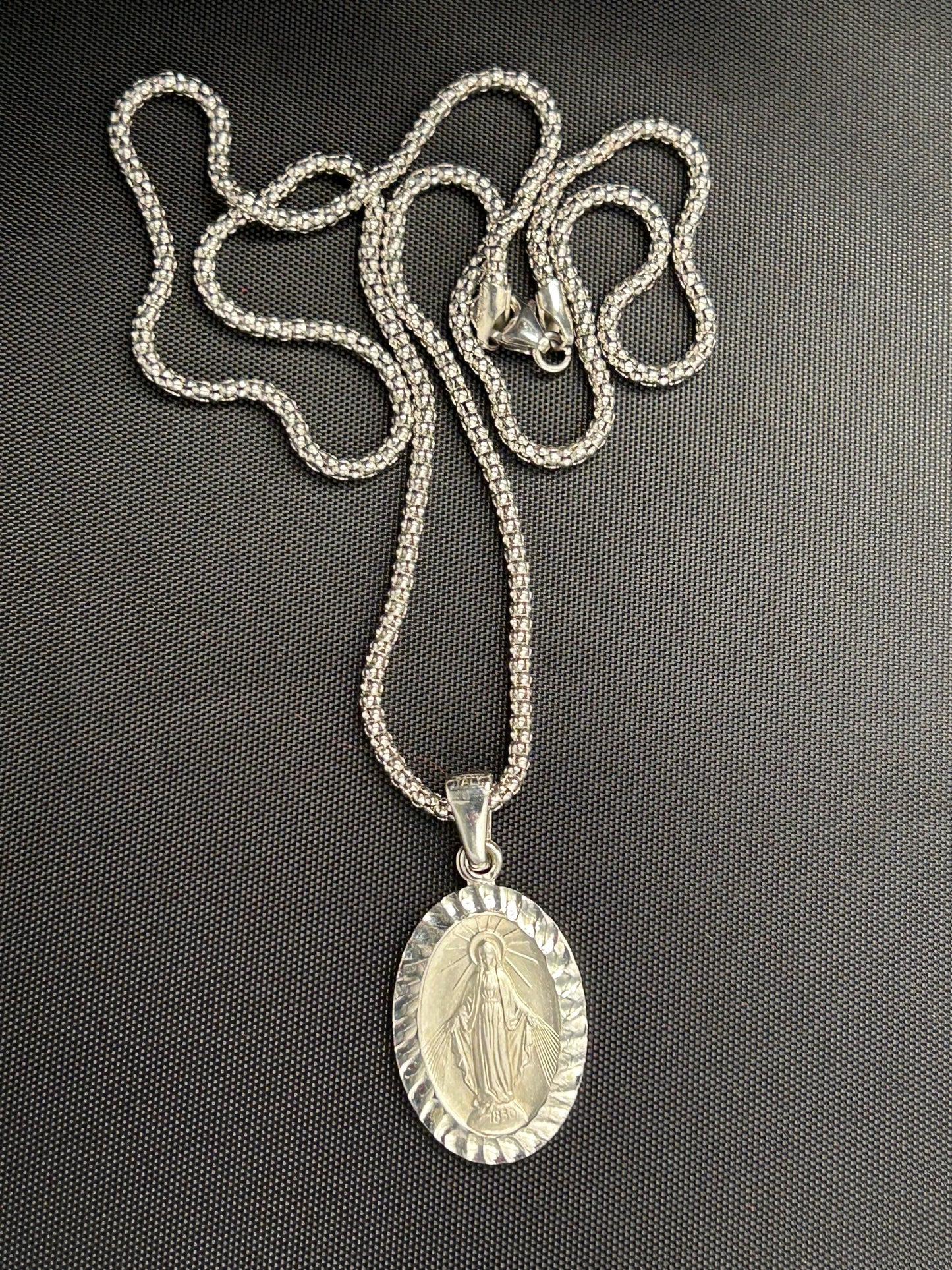Large Men/Women 925 Sterling Silver Miraculous Medal