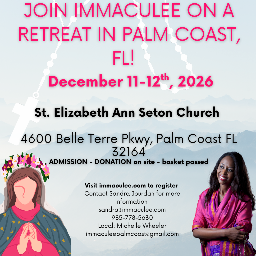 Palm Coast, FL December 11-12, 2026 with Immaculee