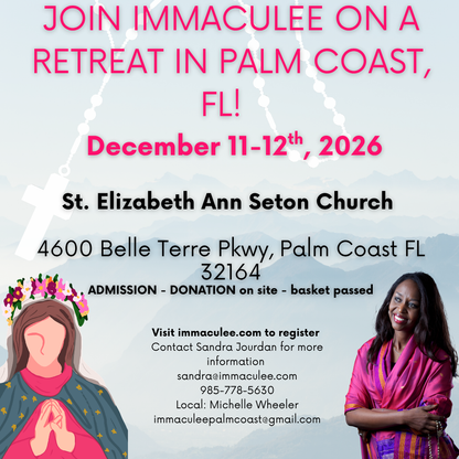 Palm Coast, FL December 11-12, 2026 with Immaculee