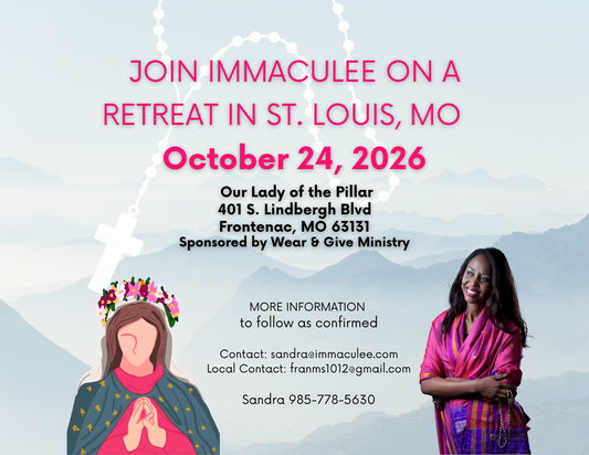 St. Louis MO October 24, 2026 - ONE DAY ONLY Retreat with Immaculee