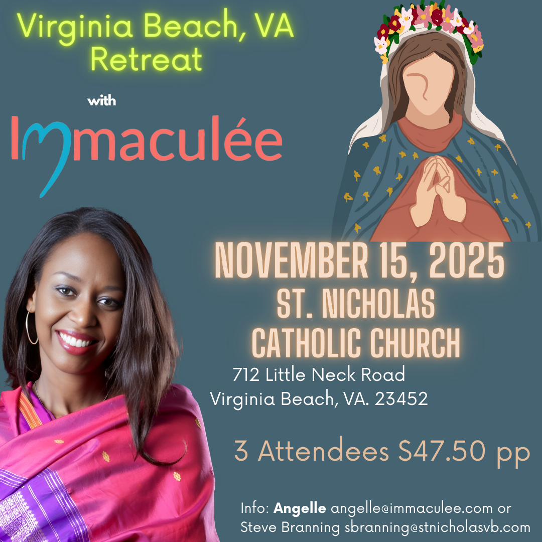 Virginia Beach, VA Retreat November 15, 2025 with Immaculee