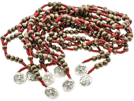 10 Saint Michael Rosary Chaplet and 10 St. Michael Pocket Prayer Booklets. Bulk sale!