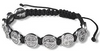10 St Benedict Medal Black Corded Bracelets
